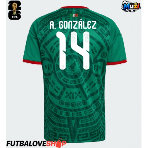 Dres Mexiko Armando Gonzalez #14 Domáci MS 2026 Krátky Rukáv